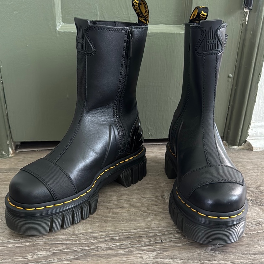Dr. Martens Black Platform Chelsea Boots